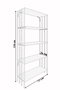Hanah Home Verona Estantería Negro y Pino Atlántico